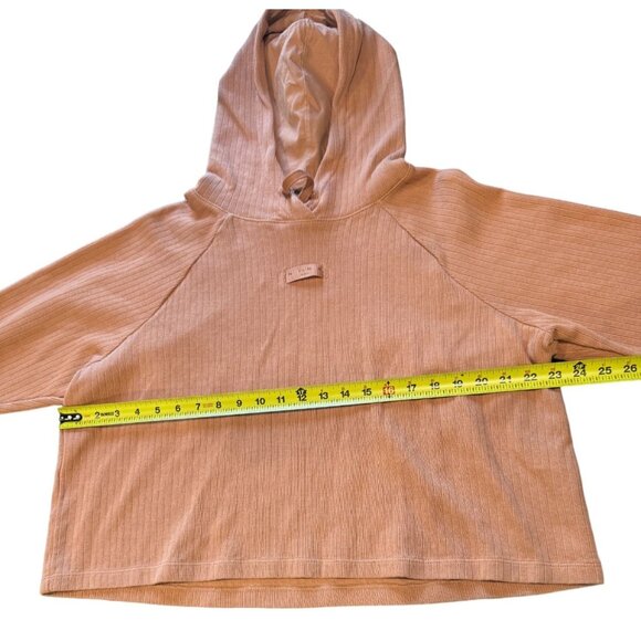 Womens Size XL Nike Sportswear Ribbed Relaxed Hoodie DQ3540-212‎ Brown |W1 - Picture 5 of 6